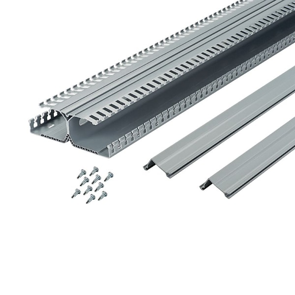 DIN Rail Wiring Duct, Lead-Free PVC, 6.22" x 2.12" x 1' (6-Pack), White